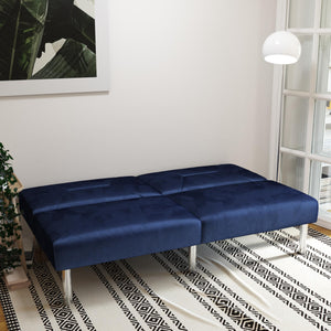 DHP Mara Futon Sofa Bed - Blue
