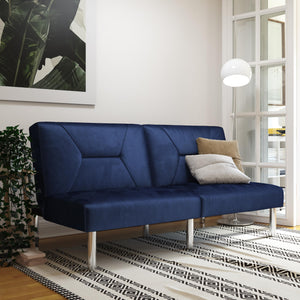 DHP Mara Futon Sofa Bed - Blue