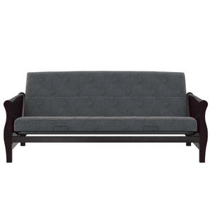 DHP Lexi 6" Quilted Polyester Futon Mattress - Gray - Full