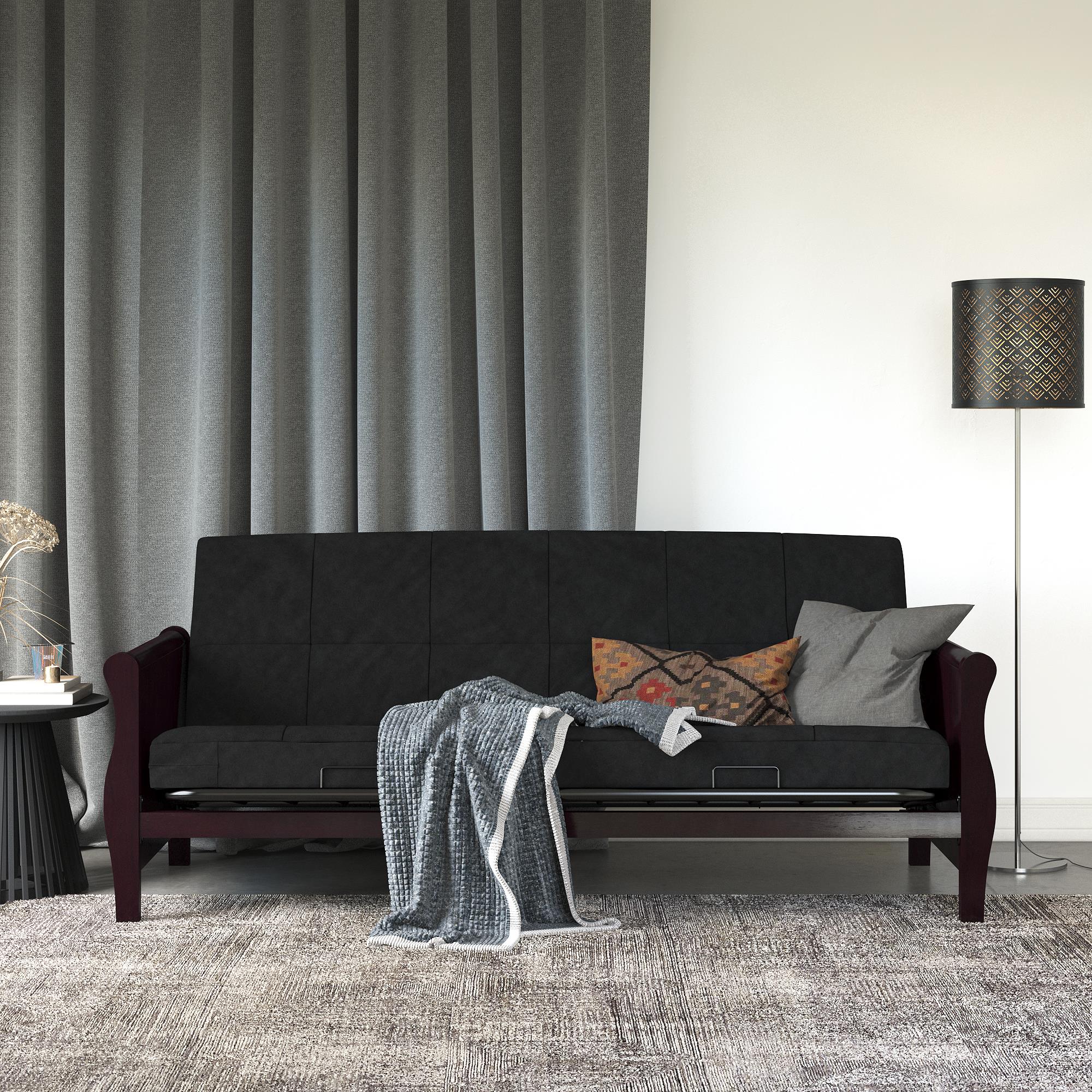 DHP Willow 6" Polyester Futon Mattress - Black - Full