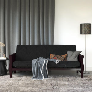 DHP Willow 6" Polyester Futon Mattress - Black - Full
