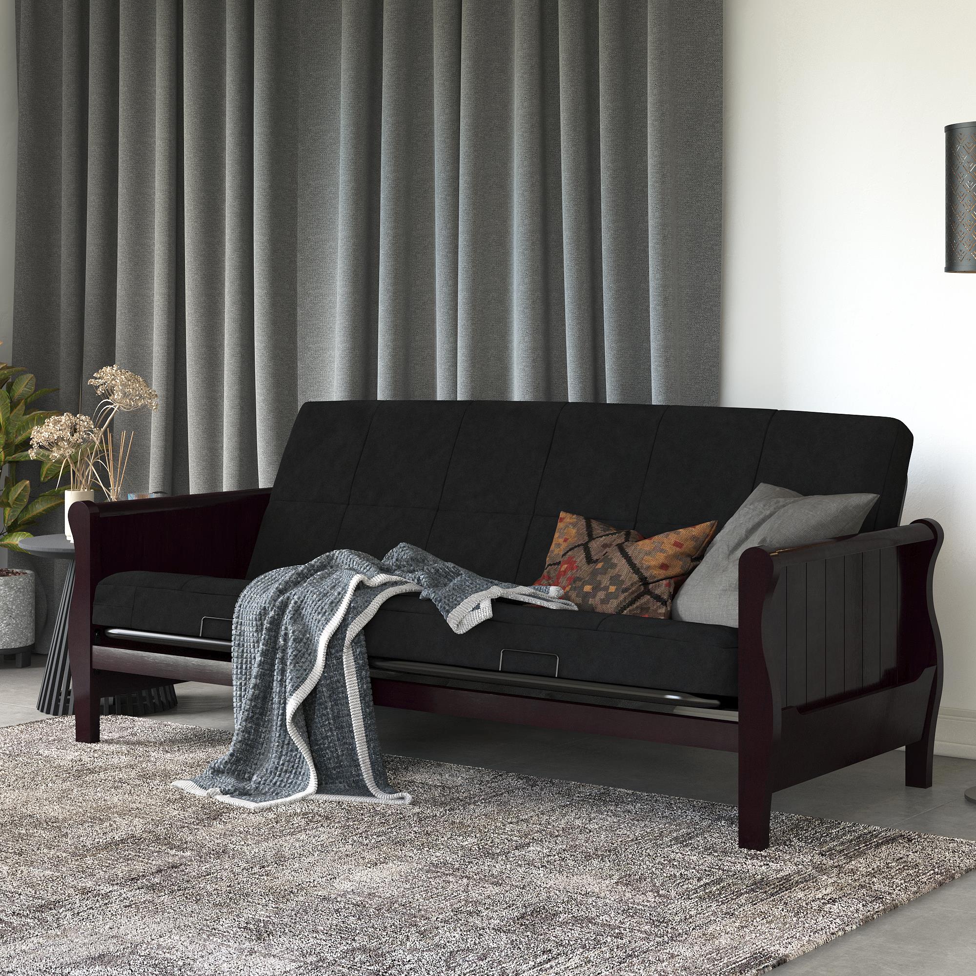 DHP Willow 6" Polyester Futon Mattress - Black - Full