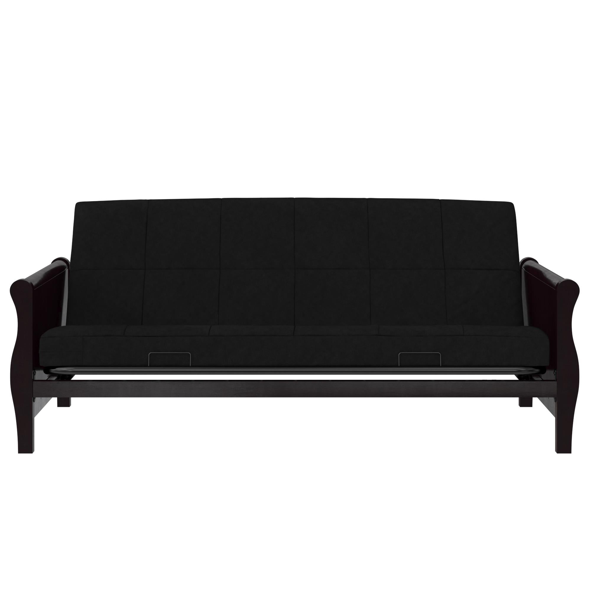 DHP Lexi 6" Quilted Polyester Futon Mattress - Black - Full
