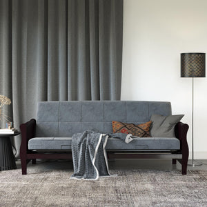 DHP Willow 6" Polyester Futon Mattress - Gray - Full
