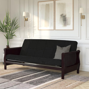 DHP Lexi 6" Quilted Polyester Futon Mattress - Black - Full