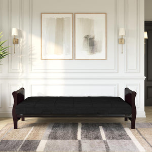 DHP Lexi 6" Quilted Polyester Futon Mattress - Black - Full