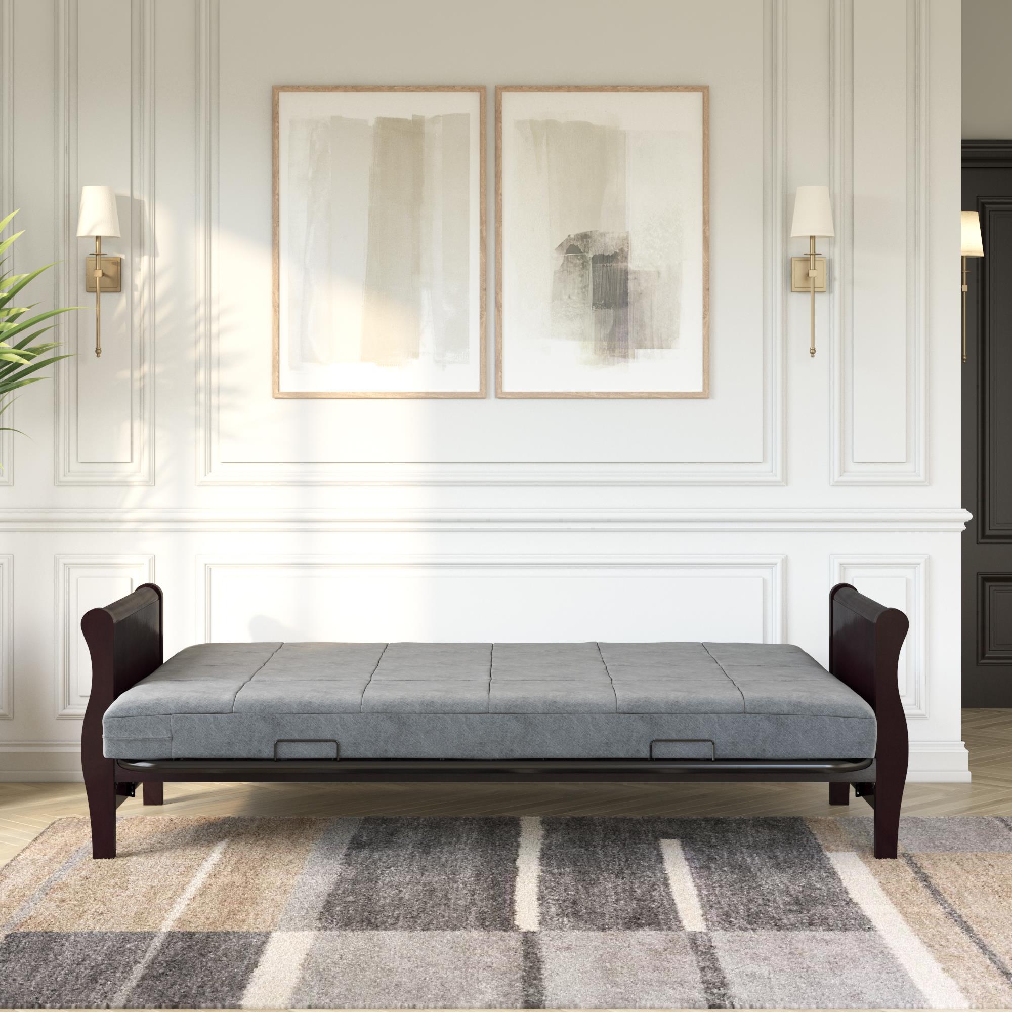 DHP Lexi 6" Quilted Polyester Futon Mattress - Gray - Full