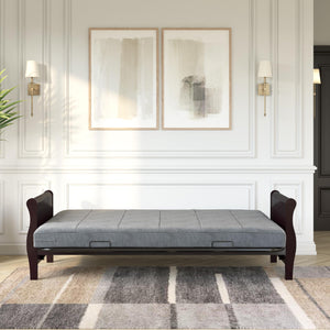 DHP Lexi 6" Quilted Polyester Futon Mattress - Gray - Full