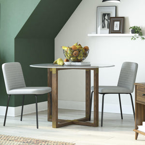 DHP Wynn Dining Chairs, Set of 2 - Gray - Set of 2