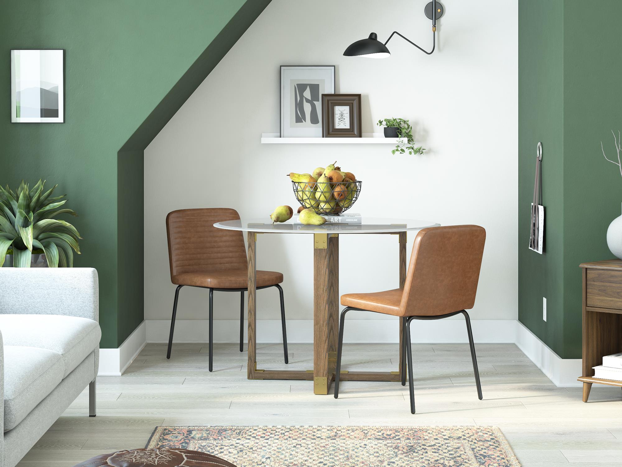 DHP Wynn Dining Chairs, Set of 2 - Camel - Set of 2
