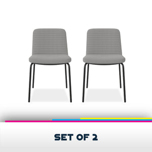 DHP Wynn Dining Chairs, Set of 2 - Gray - Set of 2