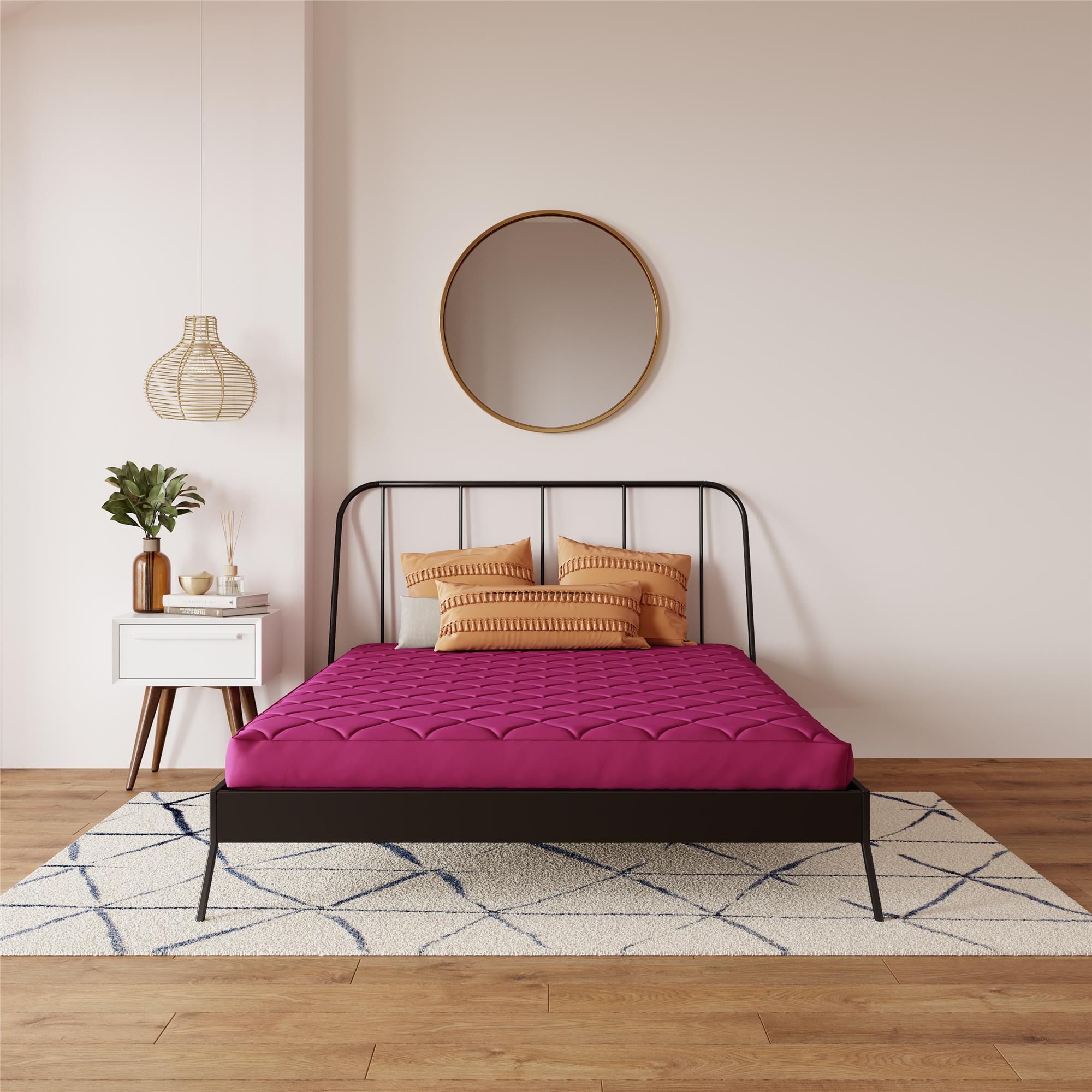 DHP Dana 6" Quilted Mattress - Pink - Full