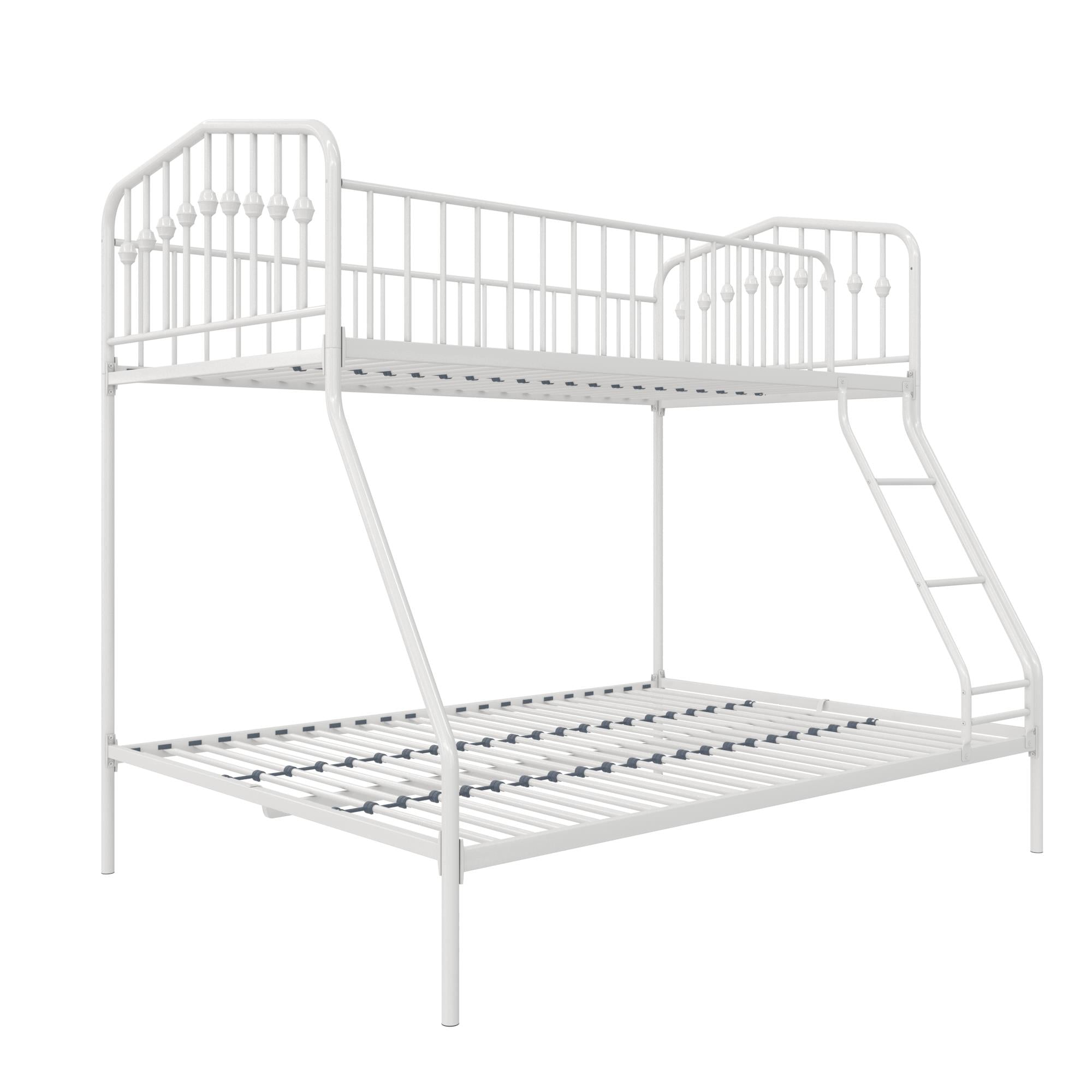 Novogratz Bushwick Metal Bunk Bed - White - Twin-Over-Full
