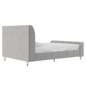 Max & Finn Valentina Upholstered Bed - Gray - Full