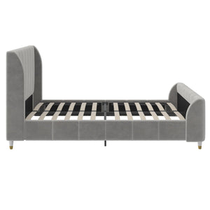 Max & Finn Valentina Upholstered Bed - Gray - Full
