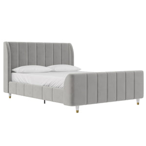 Max & Finn Valentina Upholstered Bed - Gray - Full