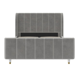 Max & Finn Valentina Upholstered Bed - Gray - Full