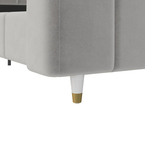 Max & Finn Valentina Upholstered Bed - Gray - Full