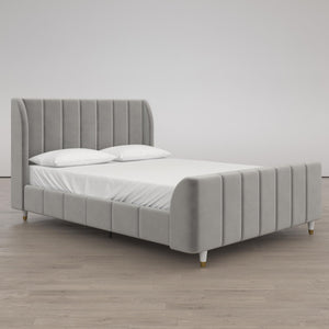 Max & Finn Valentina Upholstered Bed - Gray - Full