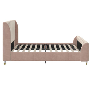 Max & Finn Valentina Upholstered Bed - Pink - Full
