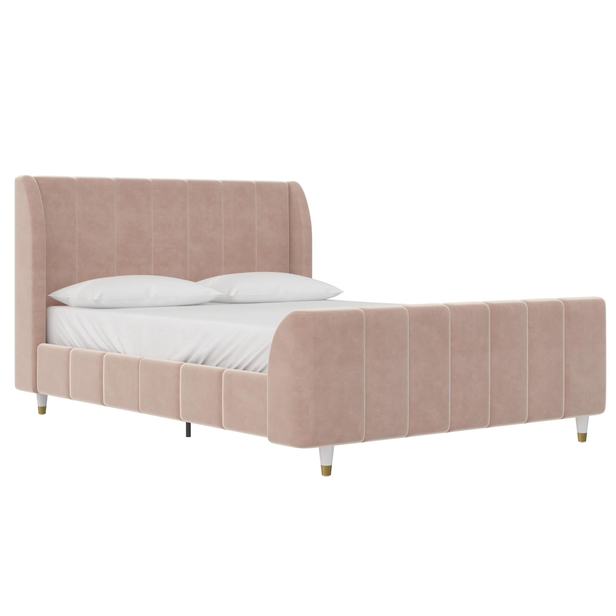 Max & Finn Valentina Upholstered Bed - Pink - Full
