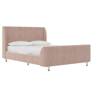 Max & Finn Valentina Upholstered Bed - Pink - Full