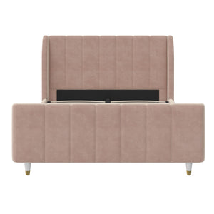 Max & Finn Valentina Upholstered Bed - Pink - Full