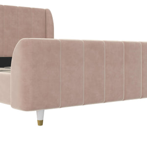 Max & Finn Valentina Upholstered Bed - Pink - Full