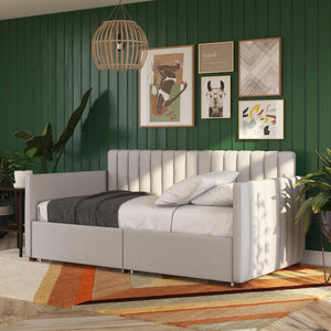 Novogratz Brittany Daybed with Storage Drawers - Gray - Twin