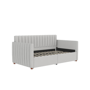 Novogratz Brittany Daybed with Storage Drawers - Gray - Twin