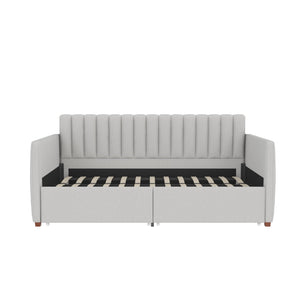 Novogratz Brittany Daybed with Storage Drawers - Gray - Twin
