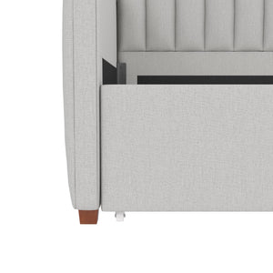 Novogratz Brittany Daybed with Storage Drawers - Gray - Twin