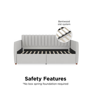 Novogratz Brittany Daybed with Storage Drawers - Gray - Twin