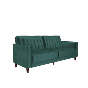 DHP Pin Tufted Futon Sofa Bed - Green