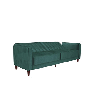 DHP Pin Tufted Futon Sofa Bed - Green
