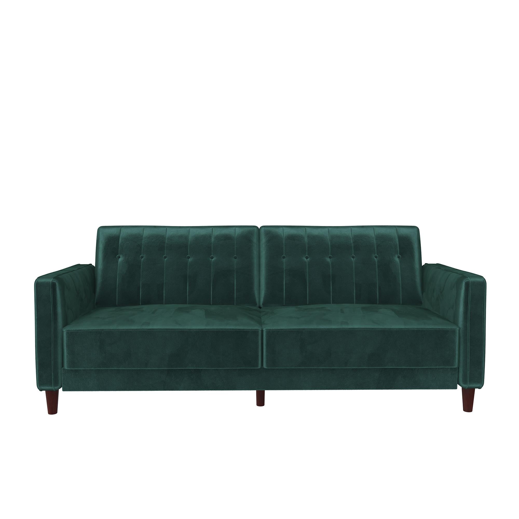 DHP Pin Tufted Futon Sofa Bed - Green