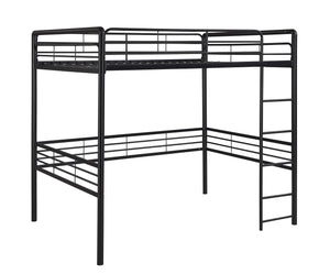 DHP Tommy Kids' Loft Bed - Black - Full