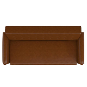 Novogratz Stevie Futon Sofa Bed - Camel Faux Leather