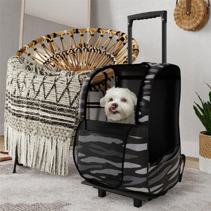 Ollie & Hutch Kaya Pet Carrier Trolley - Black Camouflage