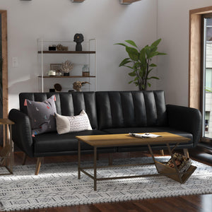 Novogratz Brittany Futon Sofa Bed - Black