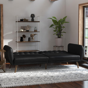 Novogratz Brittany Futon Sofa Bed - Black