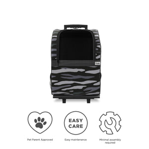 Ollie & Hutch Kaya Pet Carrier Trolley - Black Camouflage