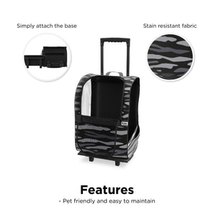 Ollie & Hutch Kaya Pet Carrier Trolley - Black Camouflage