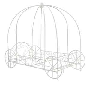 DHP Kids' Carriage Bed - White - Twin