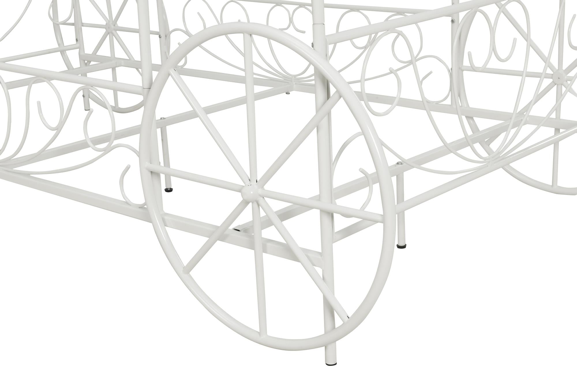 DHP Kids' Carriage Bed - White - Twin