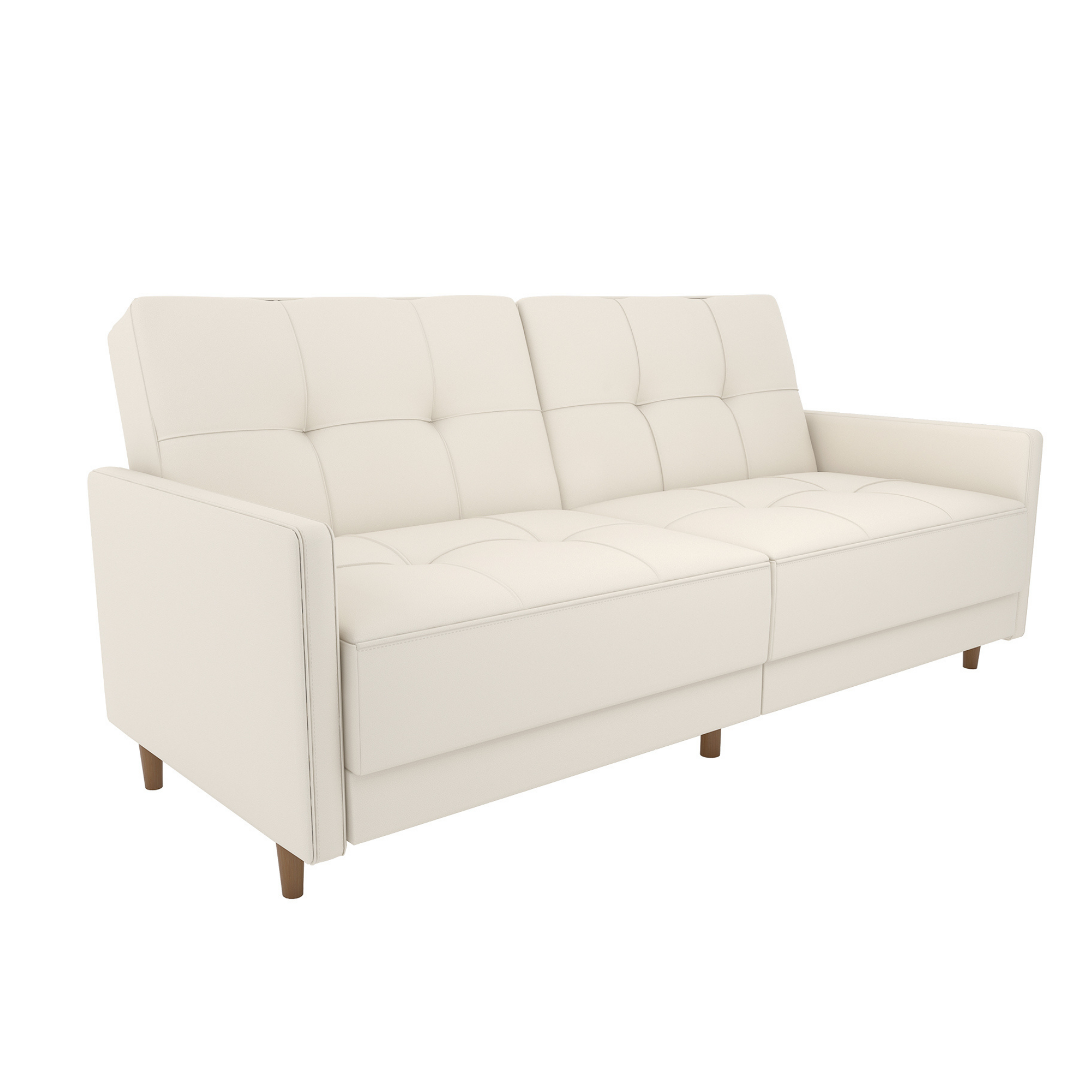 DHP Andora Futon Sofa Bed - White