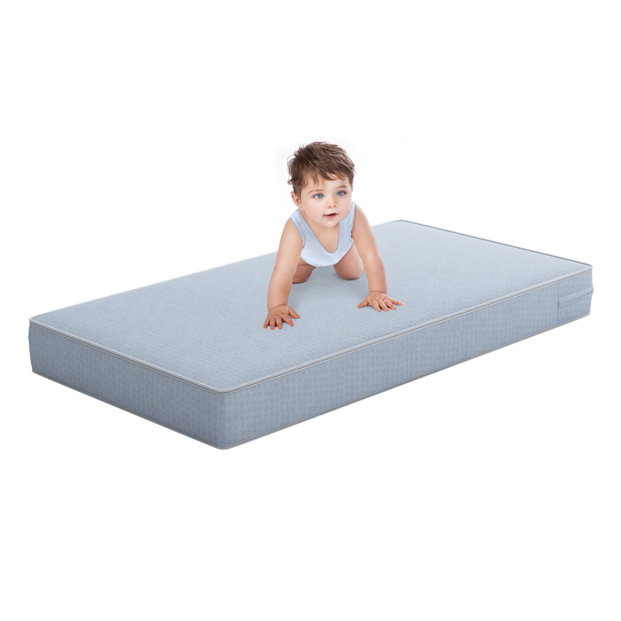 Safety 1st Heavenly Dreams Baby Crib and Toddler Bed Mattress, Blue - Light Blue - Crib & Toddler Mattress