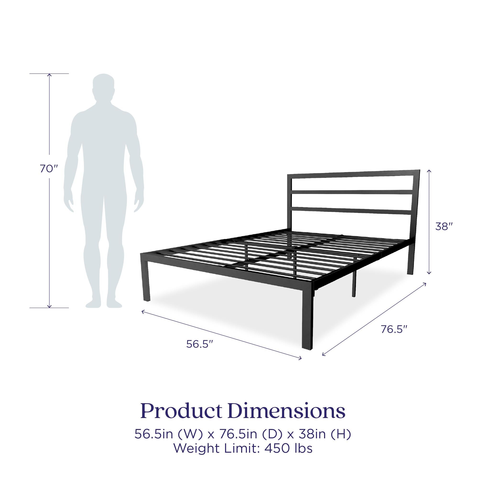 Signature Sleep Premium Modern Platform Bed - Black - Full