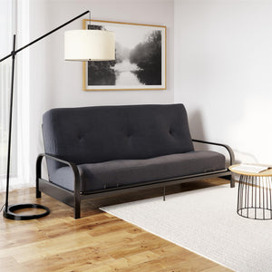 DHP Carson 8" Polyester Futon Mattress - Black - Full