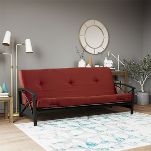 DHP Caden 6" Futon Mattress - Ruby Red - Full